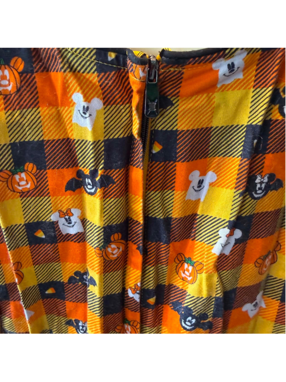 Stitch Shoppe Halloween Mickey Mouse Plaid Midi Dress Size 1XL - Picture 6 of 13